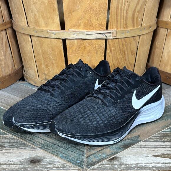 Nike Air Zoom Pegasus 37 Black White BQ9647-002 Running Shoes Womens Size 8.5 - Picture 3 of 11